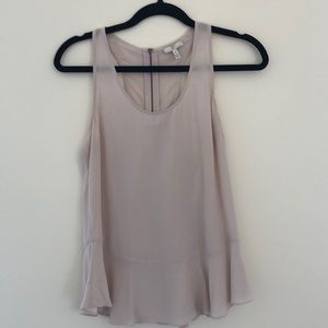 Joie 100% silk tank top neutral light pink/mauve